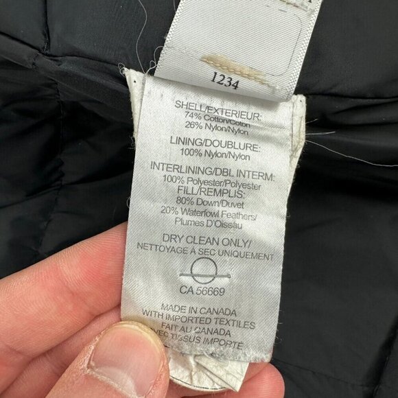 Moose Knuckles Black Down with Fur Jacket Women's Size S - Picture 6 of 16